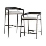Product Image 8 for Ansel Nuetral Upholstered Linen Counter Stool from Arteriors