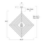 Product Image 7 for Selena Large Gold Metal Square Chandelier from Regina Andrew Design